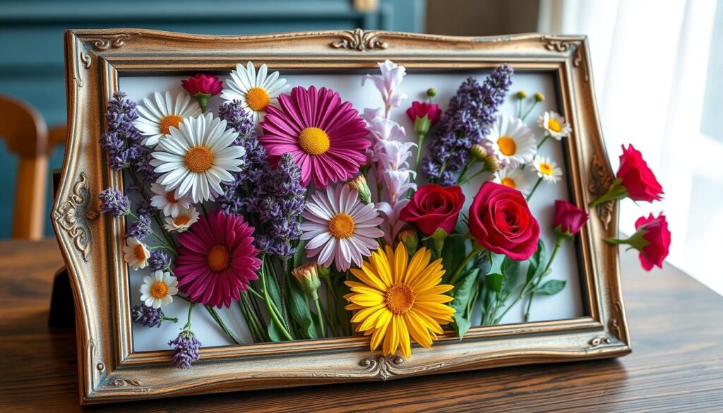 Pressed flowers for decoration